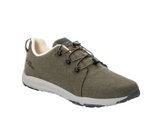 Jack Wolfskin Sneaker Spirit Wool Low (leichte, flexible Sohle) mossgrün Herren