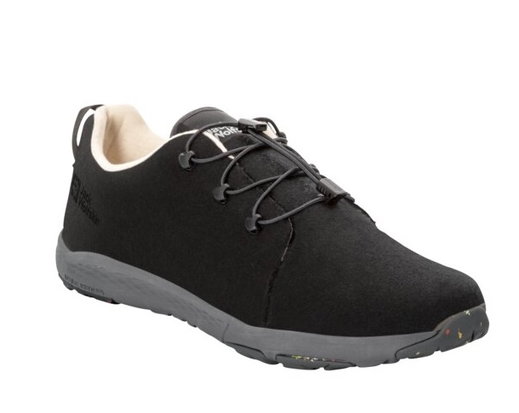 Jack Wolfskin Sneaker Spirit Wool Low (leichte, flexible Sohle) phantomgrau Herren