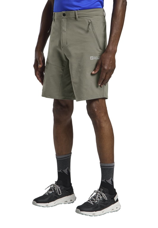 Jack Wolfskin Wanderhose Pico Trial Short (atmungsaktiv, wasserabweisend) kurz beige Herren