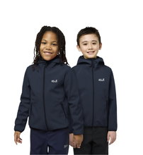 Jack Wolfskin Softshelljacke Fourwinds (winddicht, gefüttert) 2025 skyblau Kinder/Jugendliche (164-176)