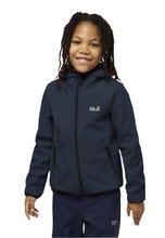 Jack Wolfskin Softshelljacke Fourwinds (winddicht, gefüttert) 2025 skyblau Kinder/Jugendliche (164-176)