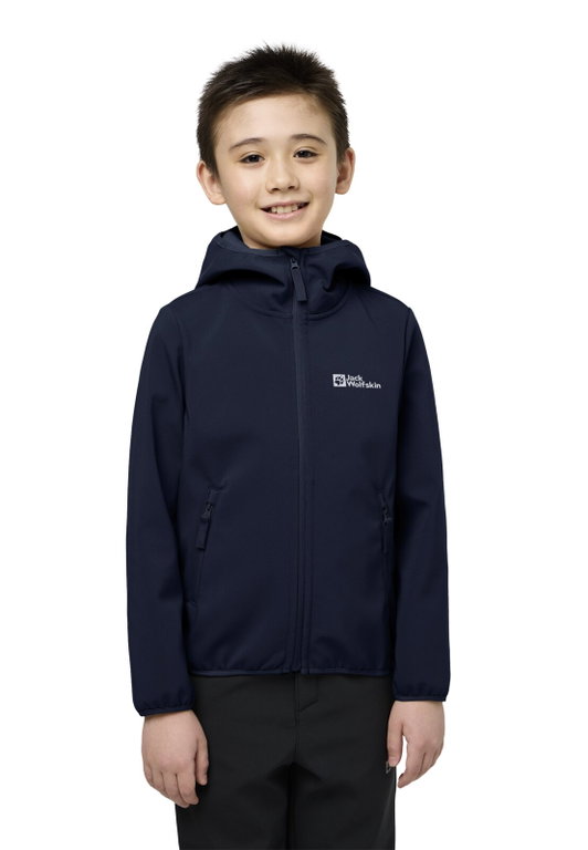 Jack Wolfskin Softshelljacke Fourwinds (winddicht, gefüttert) 2025 nachtblau Kinder