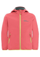 Kurtka softshell Jack Wolfskin Fourwinds (wiatroszczelna, ocieplana) 2025 sunset pink/coral dziewczęca (164-176)