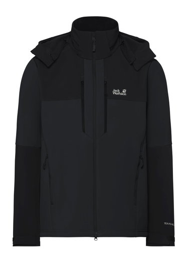 Jack Wolfskin Softshelljacke Jasper (Übergangsjacke, winddicht) phantomgrau Herren