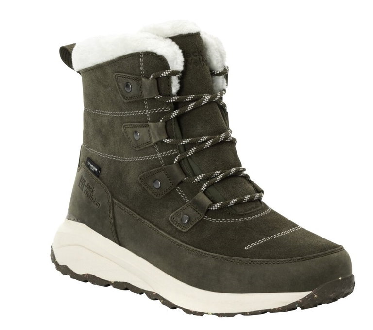 Jack Wolfskin Winterstiefel Dromoventure Texapore High (Texawarm-Isolierung, wasserdicht) mossgrün Damen