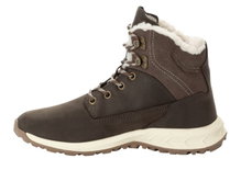 Jack Wolfskin Winterstiefel Queenstown City Texapore Mid (Leder, wasserdicht) dunkelbraun Damen