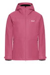 Jack Wolfskin Übergangs-Wanderjacke Wild Places 3in1 (wasserdicht, winddicht) pink Damen
