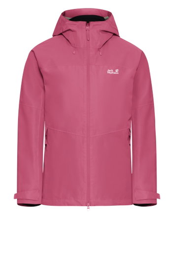 Jack Wolfskin Übergangs-Wanderjacke Wild Places 3in1 (wasserdicht, winddicht) pink Damen