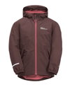 Jack Wolfskin Übergangsjacke Snowy Days 2023 (wasser- und winddicht, Fleece-Futter) berrypink Kinder