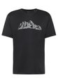 Jack Wolfskin Wander-Tshirt Peak Graphic (atmungsaktiv, schnelltrocknend) phantomgrau Herren