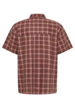Jack Wolfskin Wanderhemd Planalto (Bio-Baumwolle) Kurzarm rot Herren