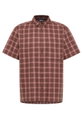 Jack Wolfskin Wanderhemd Planalto (Bio-Baumwolle) Kurzarm rot Herren