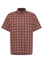 Jack Wolfskin Wanderhemd Planalto (Bio-Baumwolle) Kurzarm rot Herren