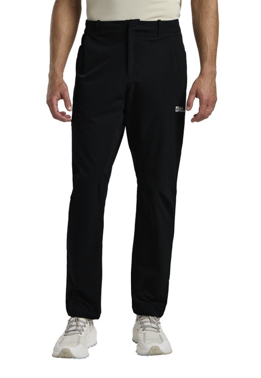Jack Wolfskin Wanderhose Prelight Stride Pant (wasserabweisend, atmungsaktiv) lang schwarz Herren