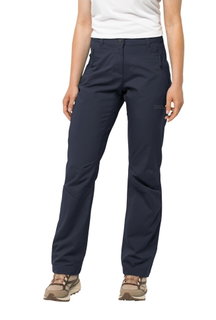 Jack Wolfskin Softshell Hiking Trousers Active Track Pant (very breathable, water-repellent) midnight blue ladies