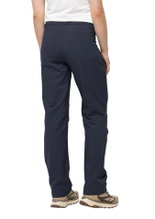 Jack Wolfskin Softshell-Wanderhose Active Track Pant (sehr atmungsaktiv, wasserabweisend) nachtblau Damen