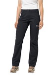Jack Wolfskin Softshell-Wanderhose Active Track Pant (sehr atmungsaktiv, wasserabweisend) schwarz Damen