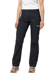 Jack Wolfskin Softshell Hiking Trousers Active Track Pant (very breathable, water-repellent) black ladies