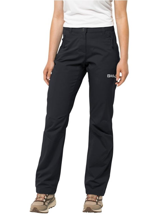 Jack Wolfskin Softshell Hiking Trousers Active Track Pant (very breathable, water-repellent) black ladies