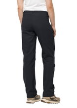 Jack Wolfskin Softshell-Wanderhose Active Track Pant (sehr atmungsaktiv, wasserabweisend) schwarz Damen