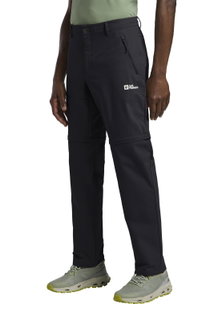 Jack Wolfskin Wanderhose Pico Trail Zip Off Pant (wasserabweisend, windabweisend, atmungsaktiv) schwarz Herren
