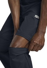 Spodnie wędrówkowe Jack Wolfskin Pico Trail Zip Off Pant (odporne na wodę, odporne na wiatr, oddychające) granatowe męskie