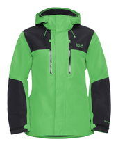 Jack Wolfskin Hiking Jacket/Rain Jacket Jasper 2-Layer (Weather Protection Jacket, Waterproof, Windproof) Green/Black Men's