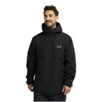 Jack Wolfskin Wanderjacke-/Regenjacke Flextrail 2-Lagen (wasserdicht, winddicht) schwarz Herren