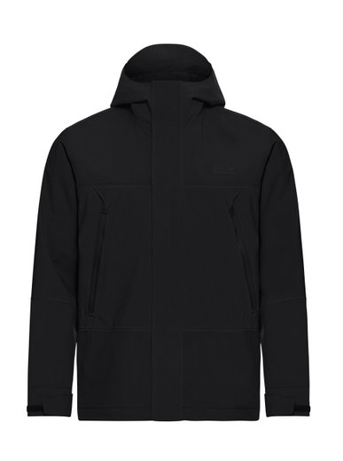 Jack Wolfskin Wanderjacke-/Regenjacke Onera 2L (wasserdicht, winddicht) schwarz Herren