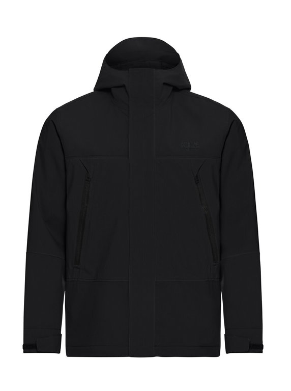 Jack Wolfskin Wanderjacke-/Regenjacke Onera 2L (wasserdicht, winddicht) schwarz Herren