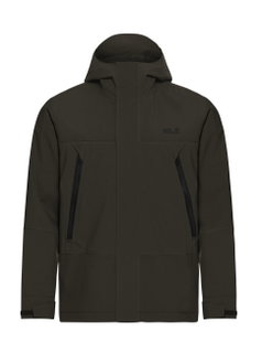 Jack Wolfskin Wanderjacke-/Regenjacke Onera 2L (wasserdicht, winddicht) moss khakigrün Herren