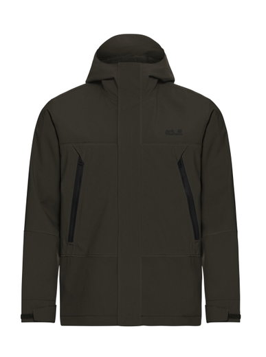 Jack Wolfskin Wanderjacke-/Regenjacke Onera 2L (wasserdicht, winddicht) moss khakigrün Herren