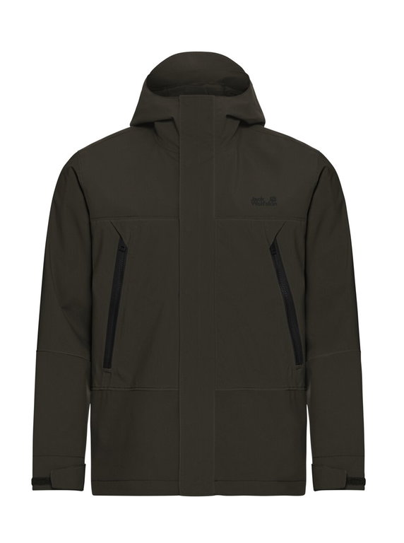 Jack Wolfskin Wanderjacke-/Regenjacke Onera 2L (wasserdicht, winddicht) moss khakigrün Herren