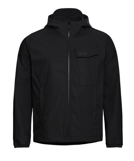 Jack Wolfskin Wanderjacke Mahani (UV-Schutz, leicht, atmungsaktiv) schwarz Herren