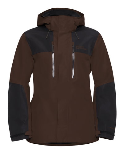 Jack Wolfskin Wanderjacke-/Regenjacke Jasper 2-Lagen (Wetterschutzjacke, wasserdicht, winddicht) dunkelbraun Herren