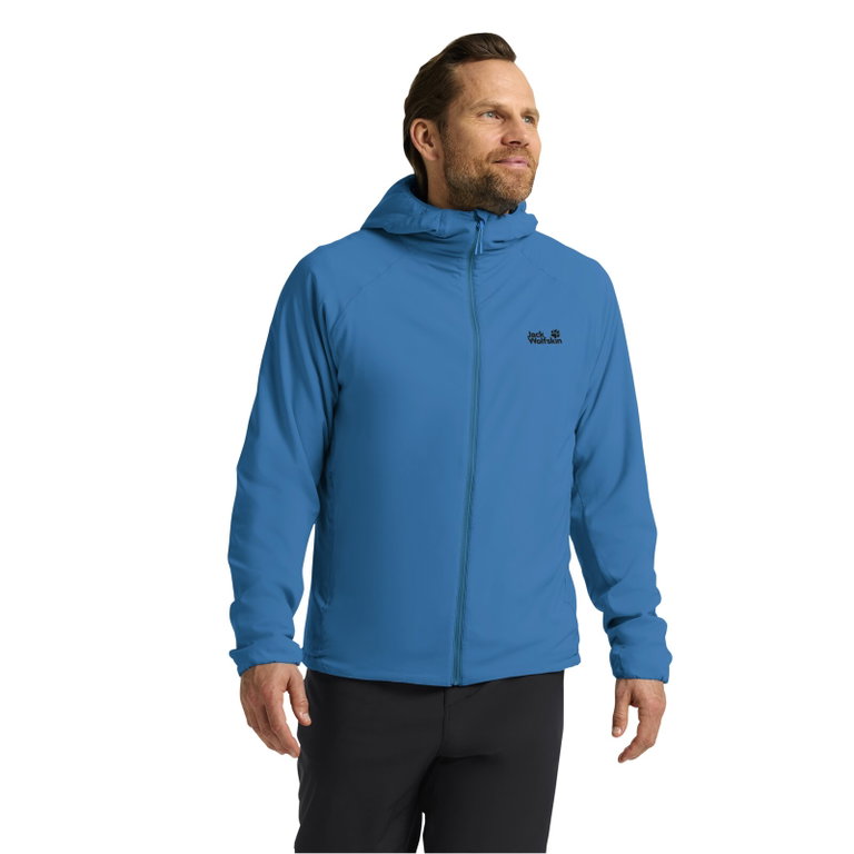 Jack Wolfskin Wanderjacke Prelight Insulated (winddicht, warm) blau Herren