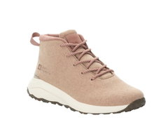 Jack Wolfskin Wanderschuhe Campfire Mid Wool (Bio-Baumwolle, bequem, atmungsaktiv) rosa Damen