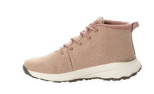 Jack Wolfskin Wanderschuhe Campfire Mid Wool (Bio-Baumwolle, bequem, atmungsaktiv) rosa Damen