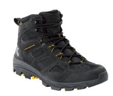 Jack Wolfskin Wanderschuhe Vojo 3 Texapore Mid (wasserdicht, atmungsaktiv) schwarz/gelb Herren
