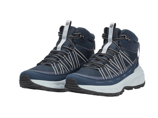 Jack Wolfskin Hiking Shoes Wild Hike Texapore Mid (waterproof) navy blue/white men's