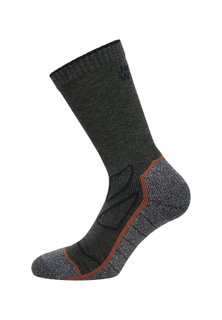Jack Wolfskin Wandersocke Crew Vojo CL (geruchshemmend, schnelltrocknend) dunkelgrau - 1 Paar