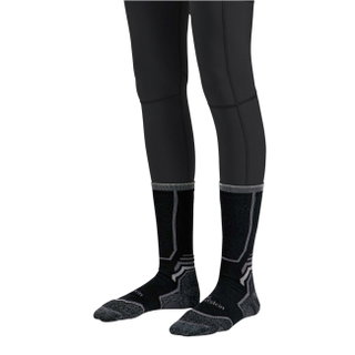 Jack Wolfskin Wandersocke Trek Merino CL Crew (Merinowolle-Mischung, atmungsaktiv) schwarz - 1 Paar