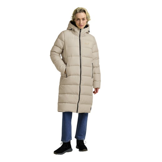 Jack Wolfskin Winter-Daunenmantel Frozen Palace Coat 2026 (winddicht, wasserabweisend) cream Damen