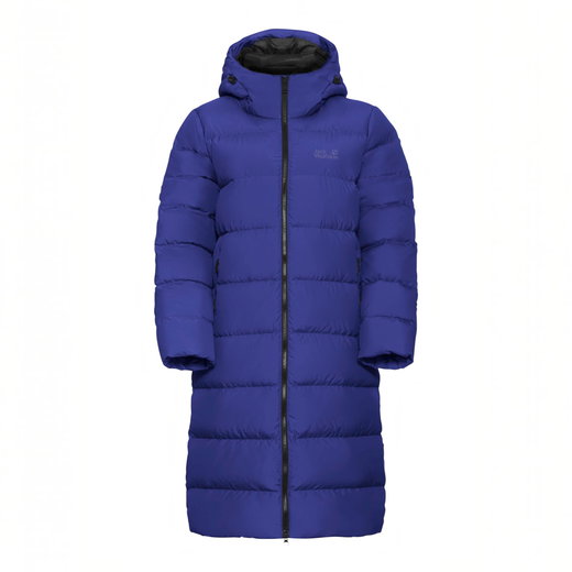 Jack Wolfskin Winter-Daunenmantel Frozen Palace Coat 2026 (winddicht, wasserabweisend) royalblau Damen