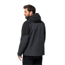 Jack Wolfskin Winterjacke Glaabach 3in1 (wasserdicht, winddicht, mit Fleece-Innenjacke) schwarz Herren