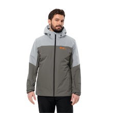 Jack Wolfskin Winterjacke Glaabach 3in1 (wasserdicht, winddicht, mit Fleece-Innenjacke) grau Herren