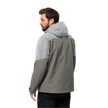 Jack Wolfskin Winterjacke Glaabach 3in1 (wasserdicht, winddicht, mit Fleece-Innenjacke) grau Herren