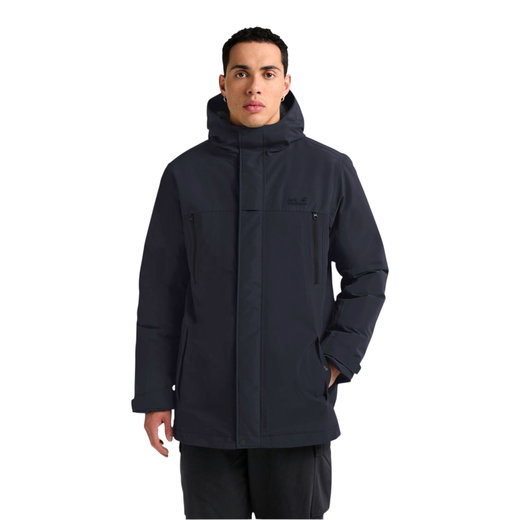 Jack Wolfskin Winterjacke Glacer Shield (wasserdicht, atmungsaktiv, warm) navyblau Herren