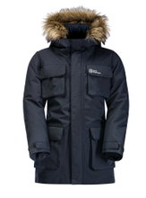 Jack Wolfskin Winterjacke Glacier Peak Parka (wasserdicht, winddicht) nachtblau Kinder (164-176)