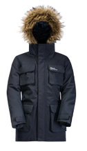 Jack Wolfskin Winterjacke Glacier Peak Parka (wasserdicht, winddicht) nachtblau Kinder (164-176)